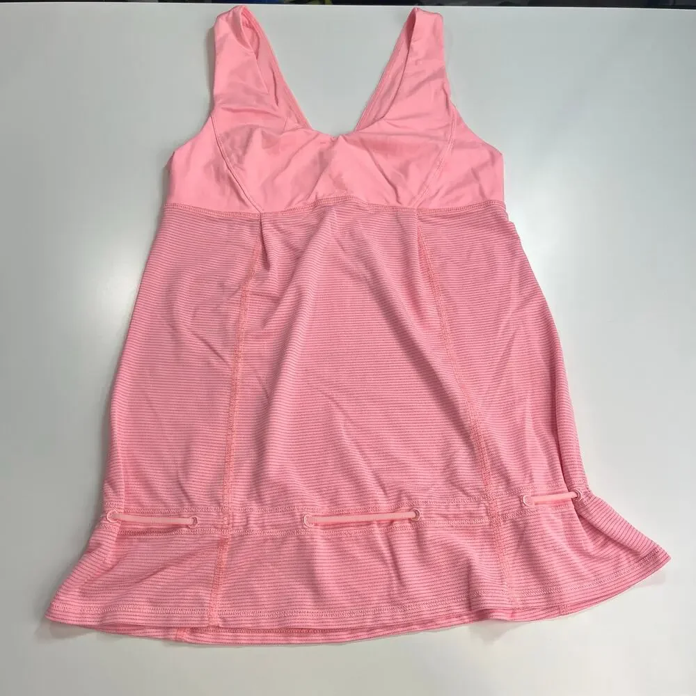 Lululemon Hustle & Bustle Tank‎ Heathered Bleached Coral / Bleached Coral Sz 4